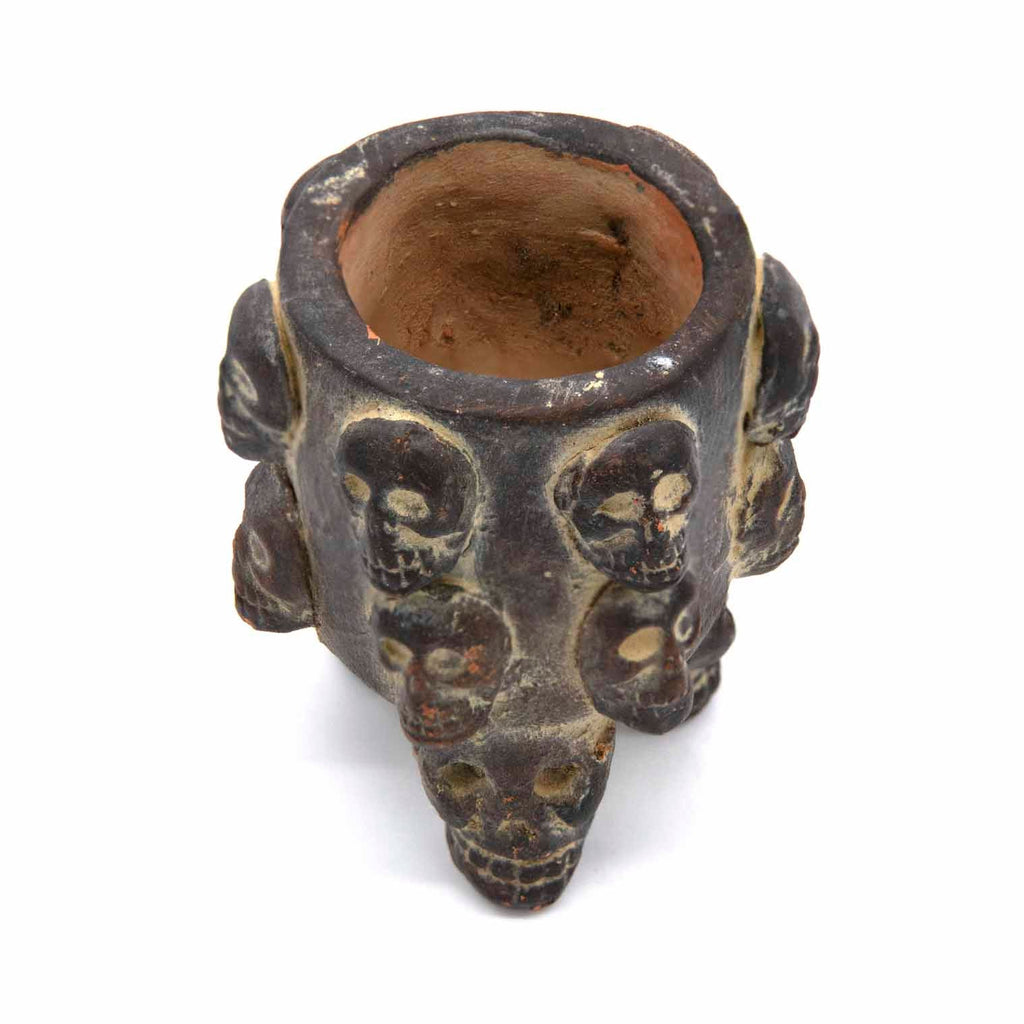 Tzompantli Skull Pot-Siesta Crafts