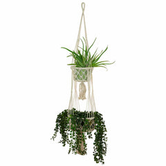 Double Macrame Plant Hanger-Siesta Crafts