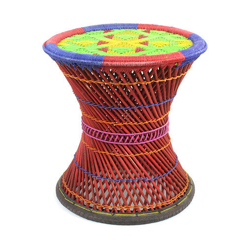 Large Mudha Bamboo Stool-Siesta Crafts