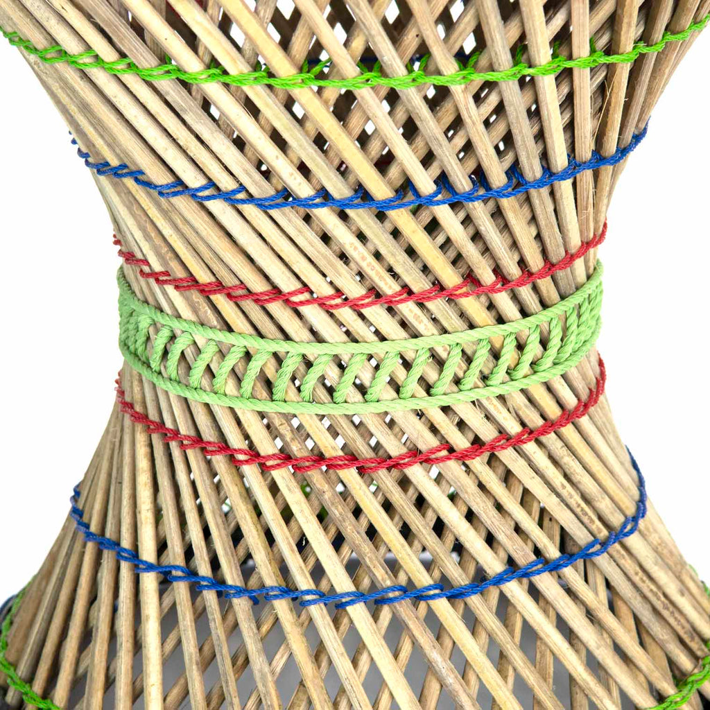 Large Mudha Bamboo Stool-Siesta Crafts
