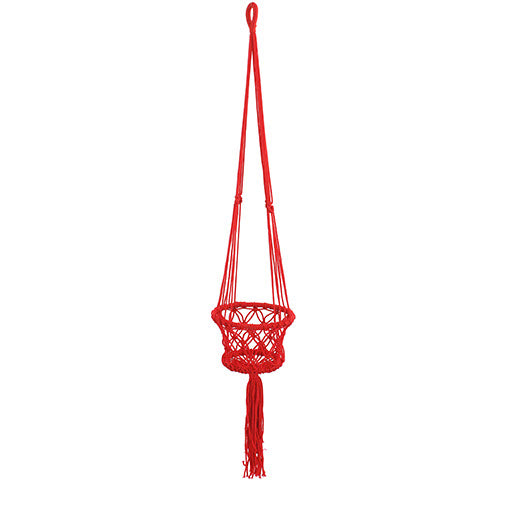 Bright Macrame Plant Hanger-Siesta Crafts