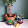 Mithila Flower Pot and Saucer Small-Siesta Crafts