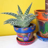 Mithila Flower Pot and Saucer Small-Siesta Crafts