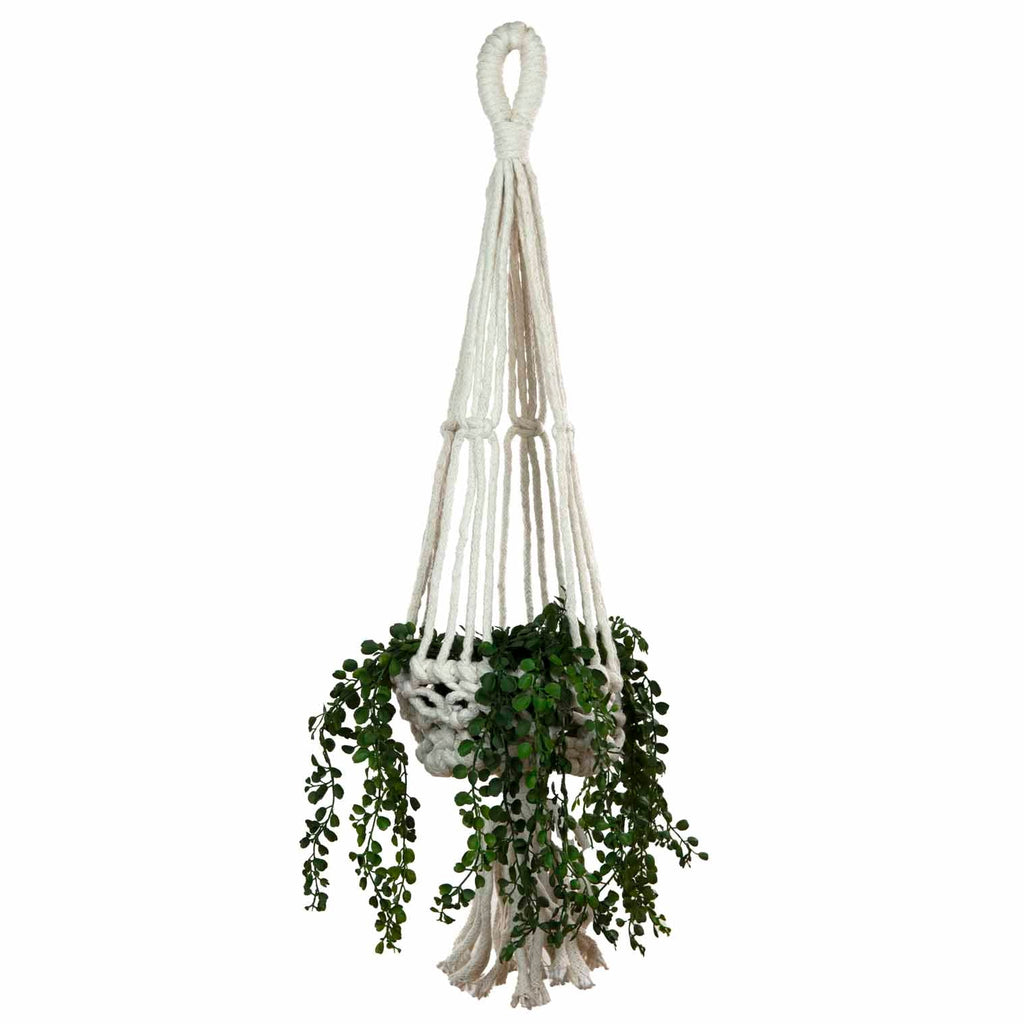 fake hanging plant macrame Heavy Duty Macrame Plant Hanger – Siesta Crafts