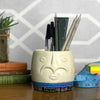 Face Design Soapstone Planter-Siesta Crafts