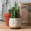Face Design Soapstone Planter-Siesta Crafts