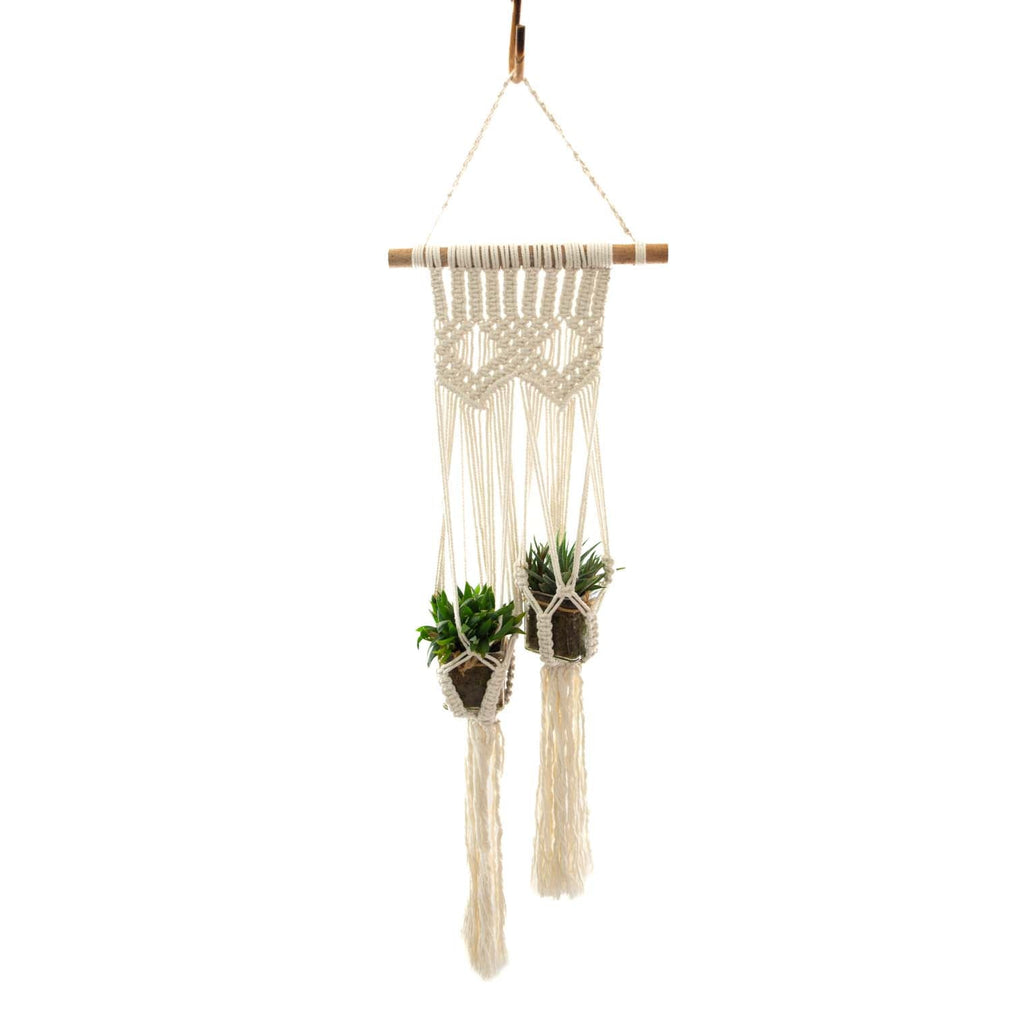 Double Wall Macrame Plant Hanger-Siesta Crafts