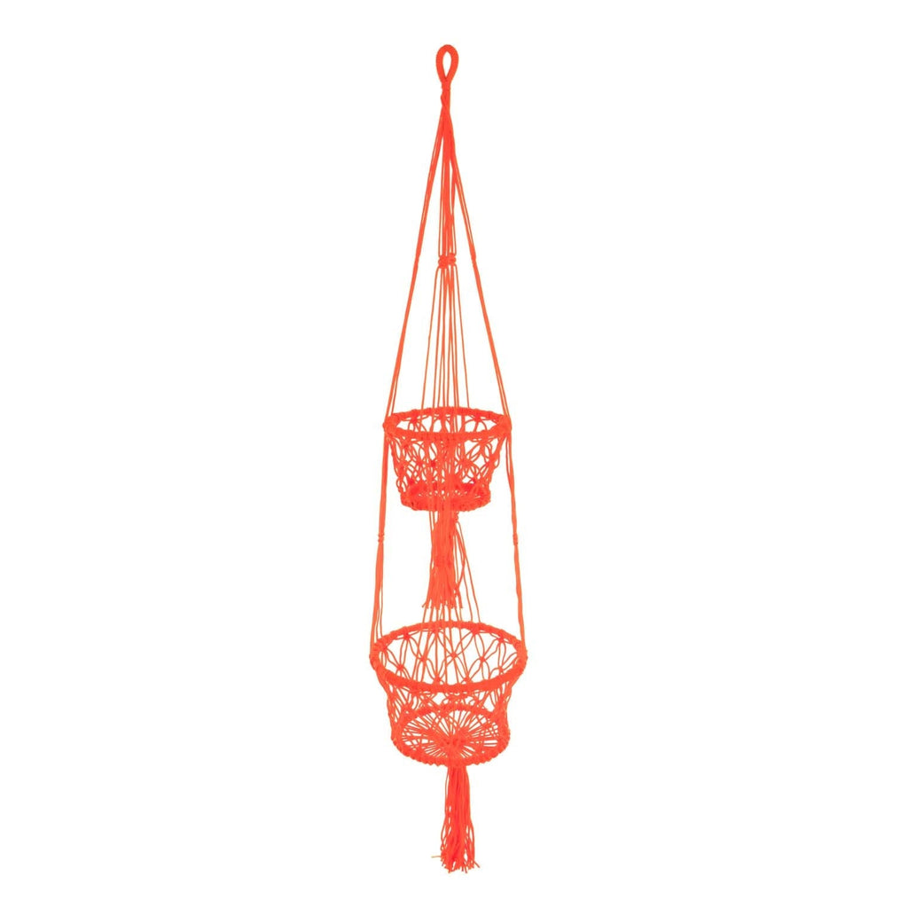 Bright Double Macrame Plant Hanger-Siesta Crafts