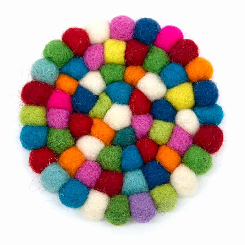 Felt Bobble Coaster-Siesta Crafts
