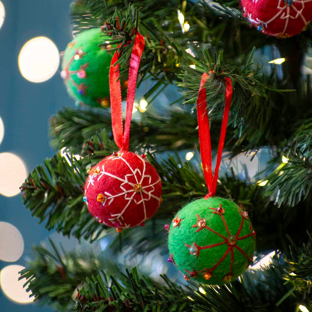Bauble Felt Christmas Decoration-Siesta Crafts