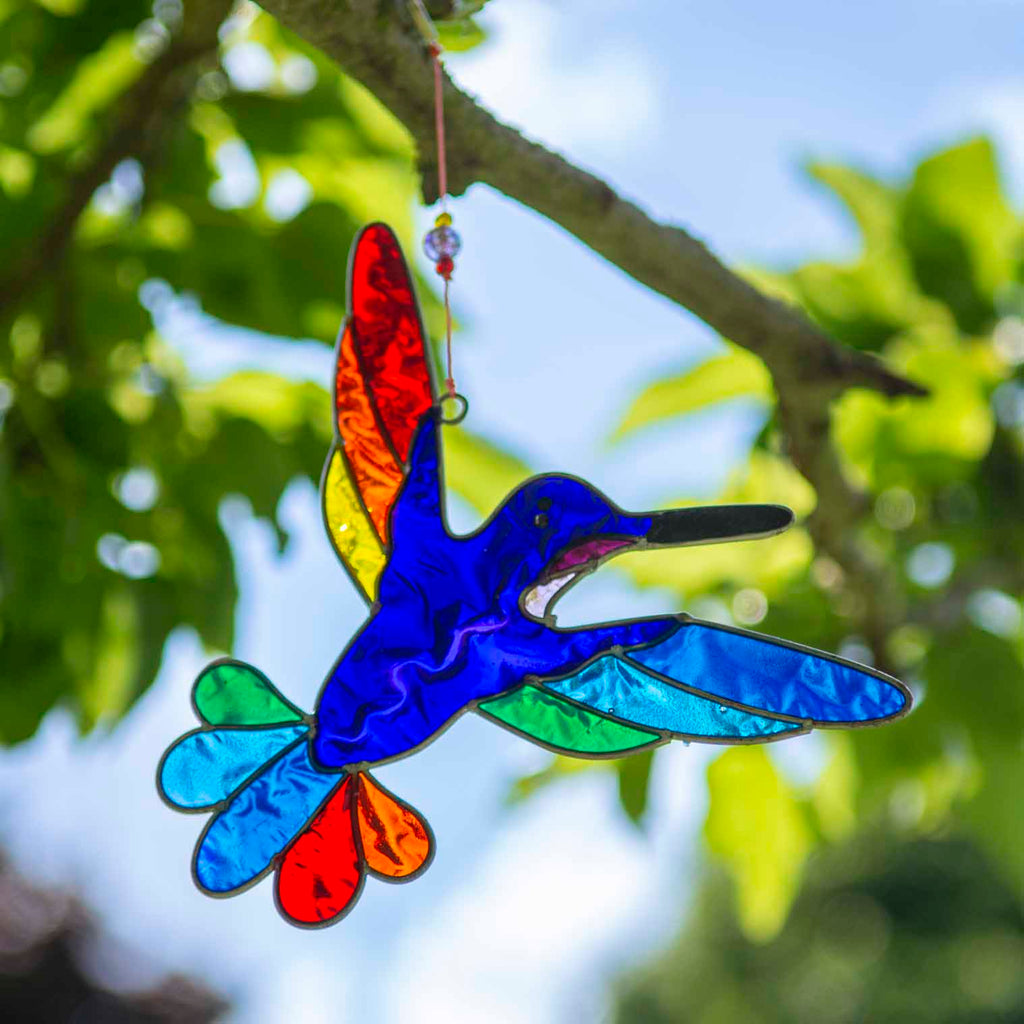 Rainbow Hummingbird Suncatcher-Siesta Crafts