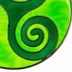 Green Triskelion Suncatcher-Siesta Crafts
