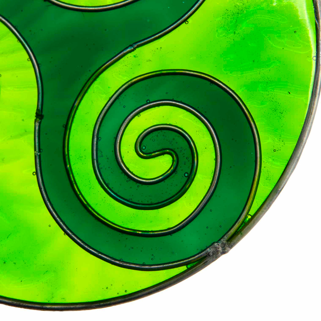 Green Triskelion Suncatcher-Siesta Crafts