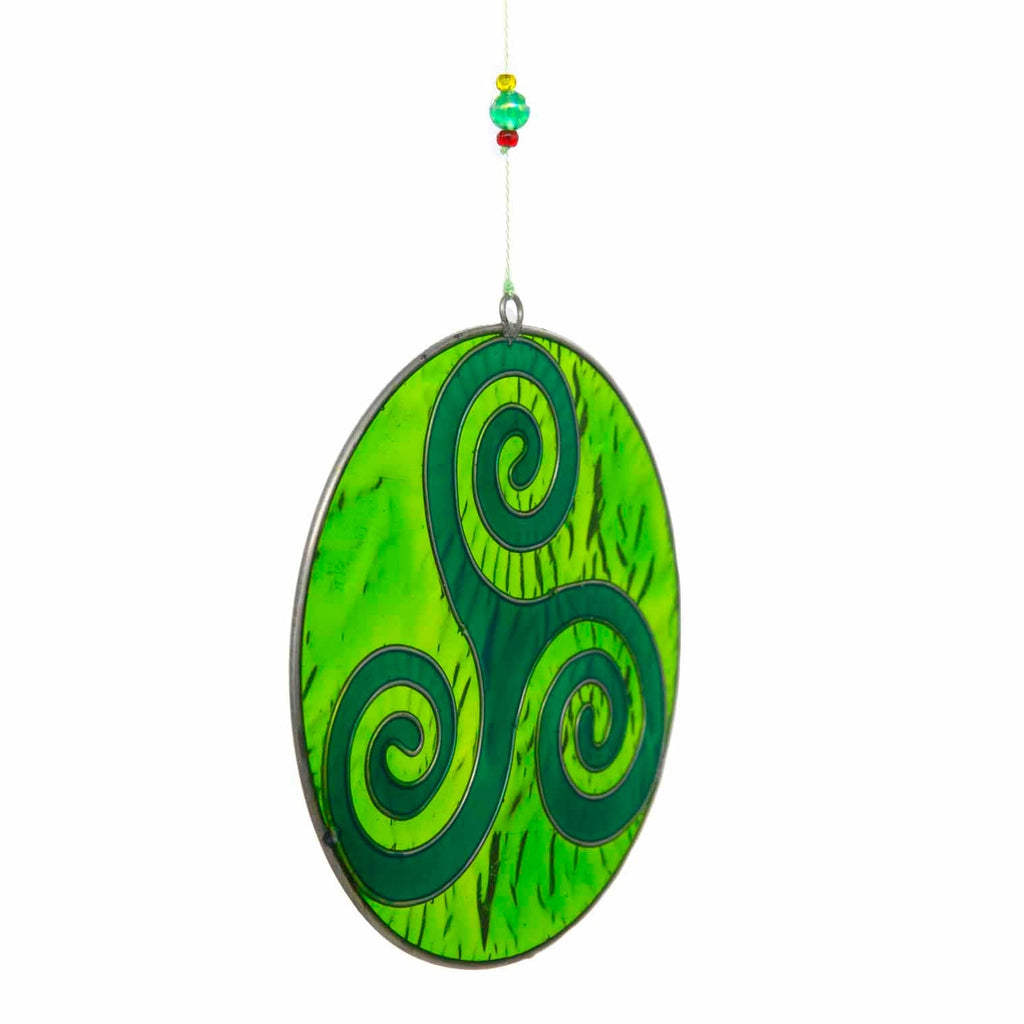 Green Triskelion Suncatcher-Siesta Crafts