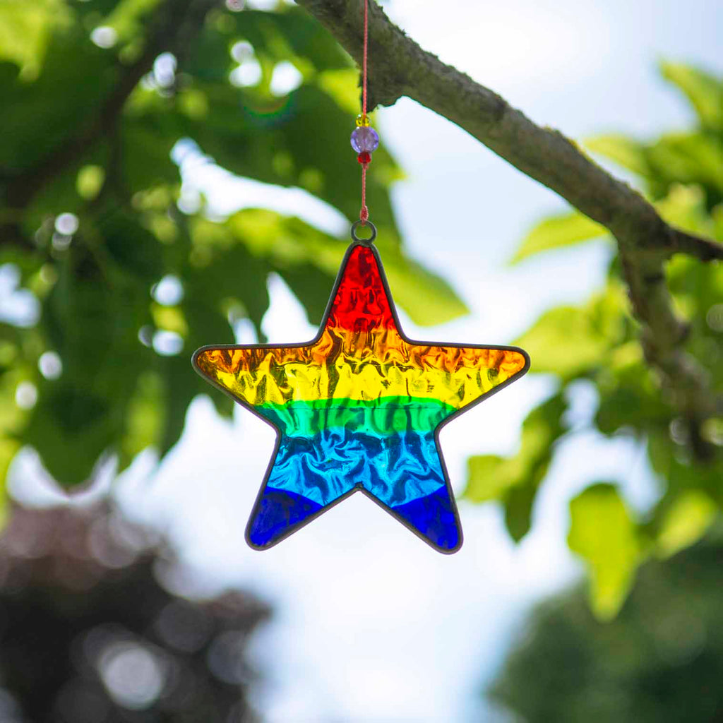 Rainbow Star Suncatcher-Siesta Crafts