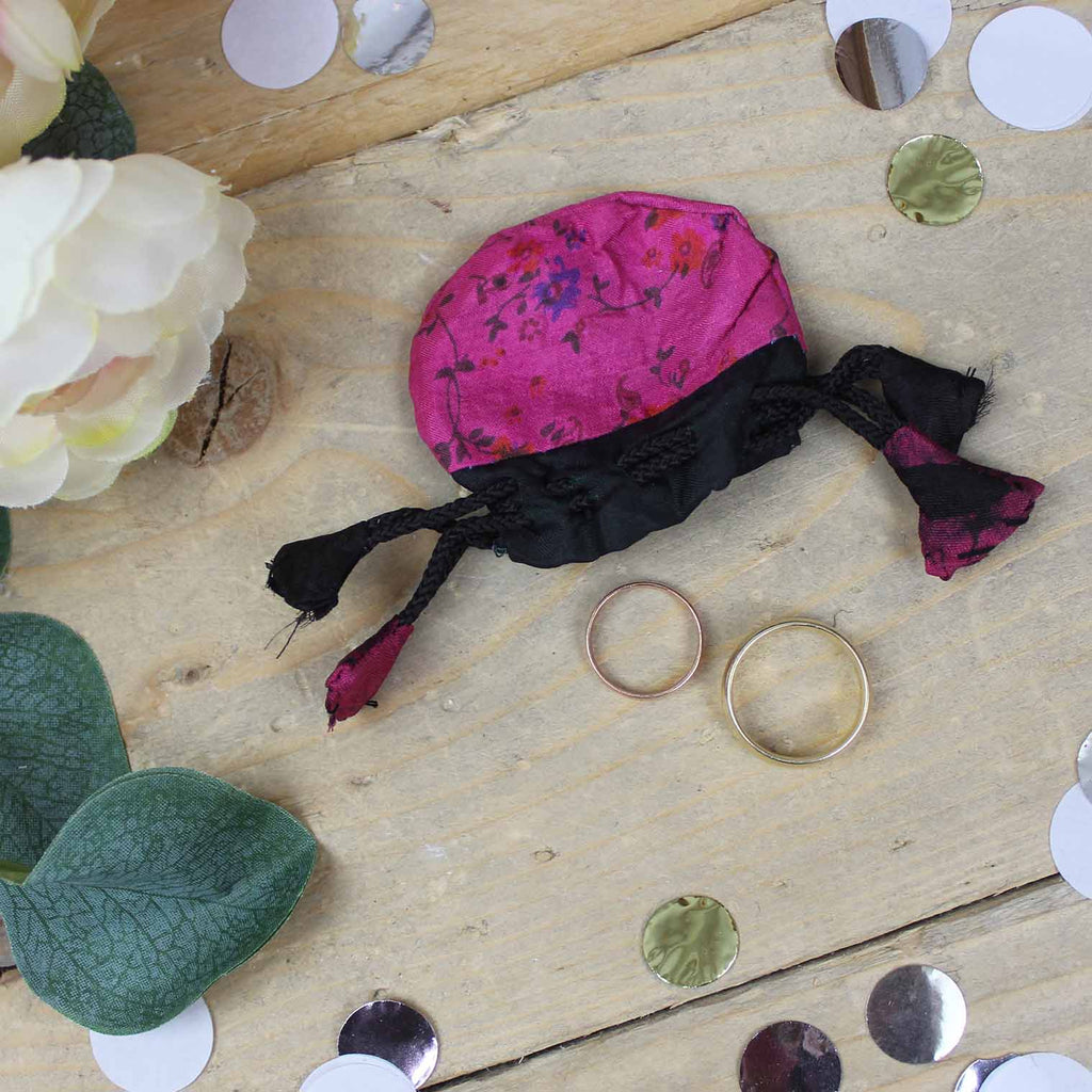 Recycled Sari Ring Pouch-Siesta Crafts