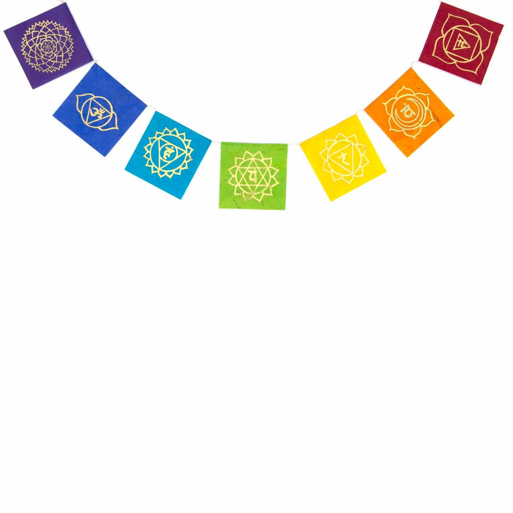 Long Lokta Paper Chakra String - Small-Siesta Crafts