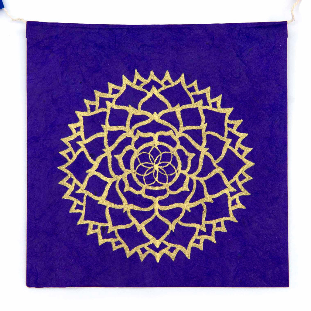 Long Lokta Paper Chakra String - Large-Siesta Crafts