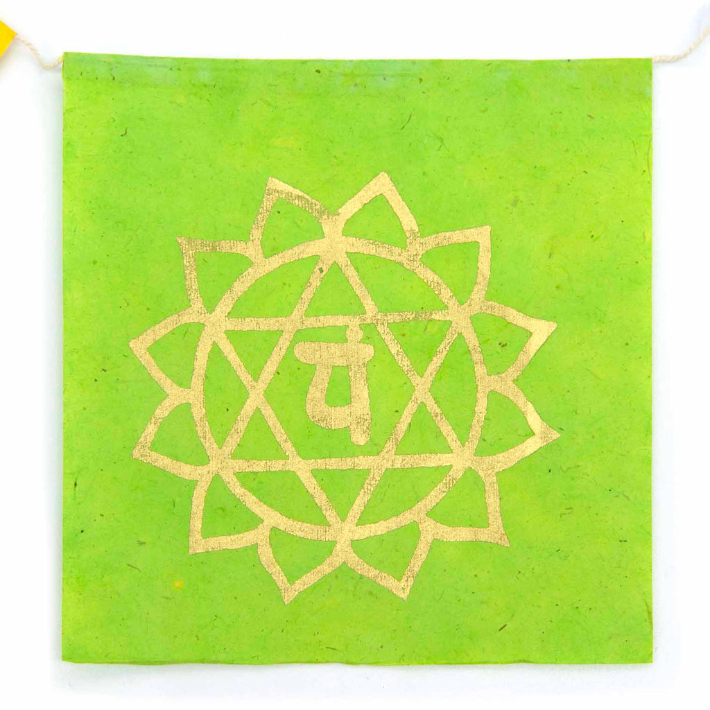 Long Lokta Paper Chakra String - Large-Siesta Crafts