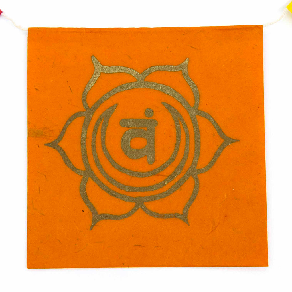 Long Lokta Paper Chakra String - Large-Siesta Crafts