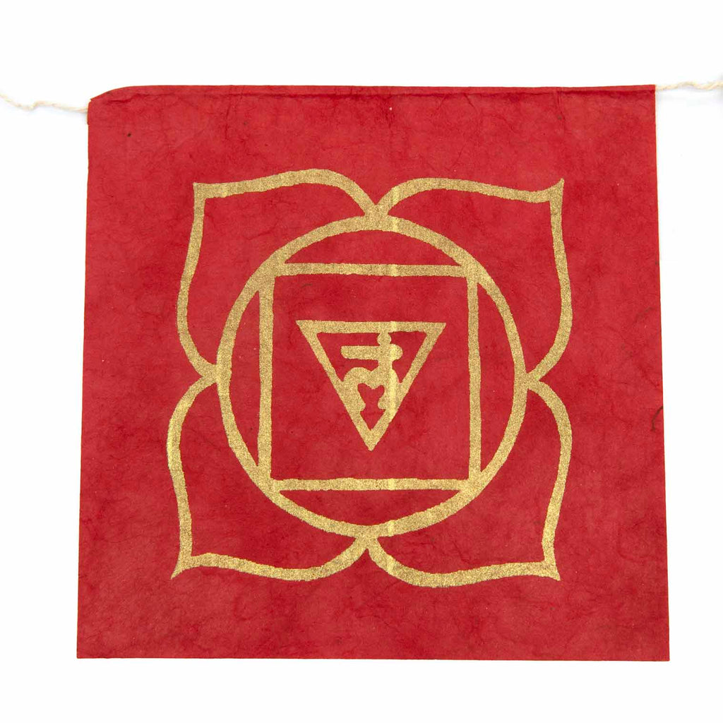 Long Lokta Paper Chakra String - Large-Siesta Crafts