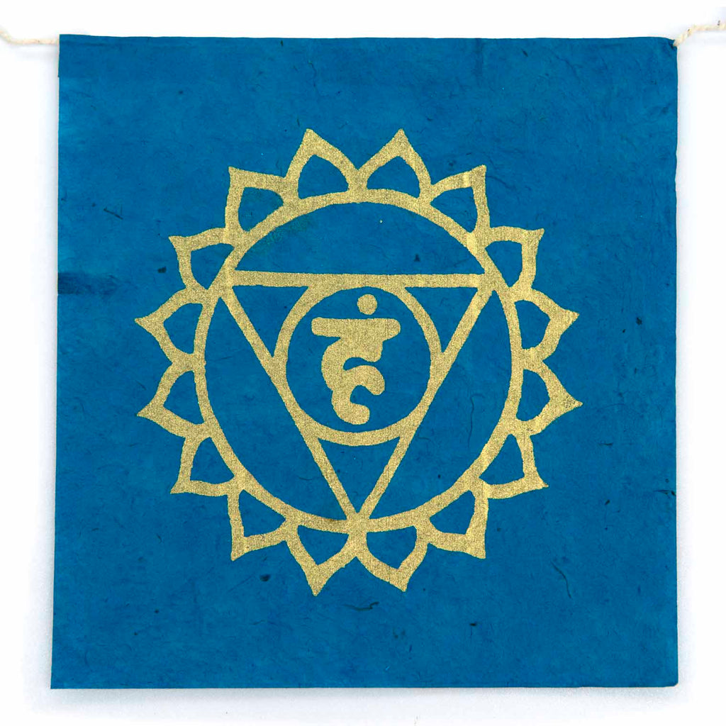 Long Lokta Paper Chakra String - Large-Siesta Crafts