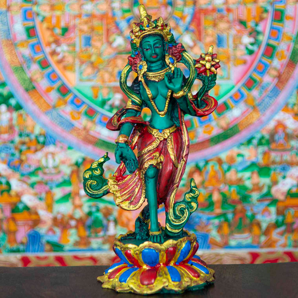 Resin Dancing Tara Statue-Siesta Crafts