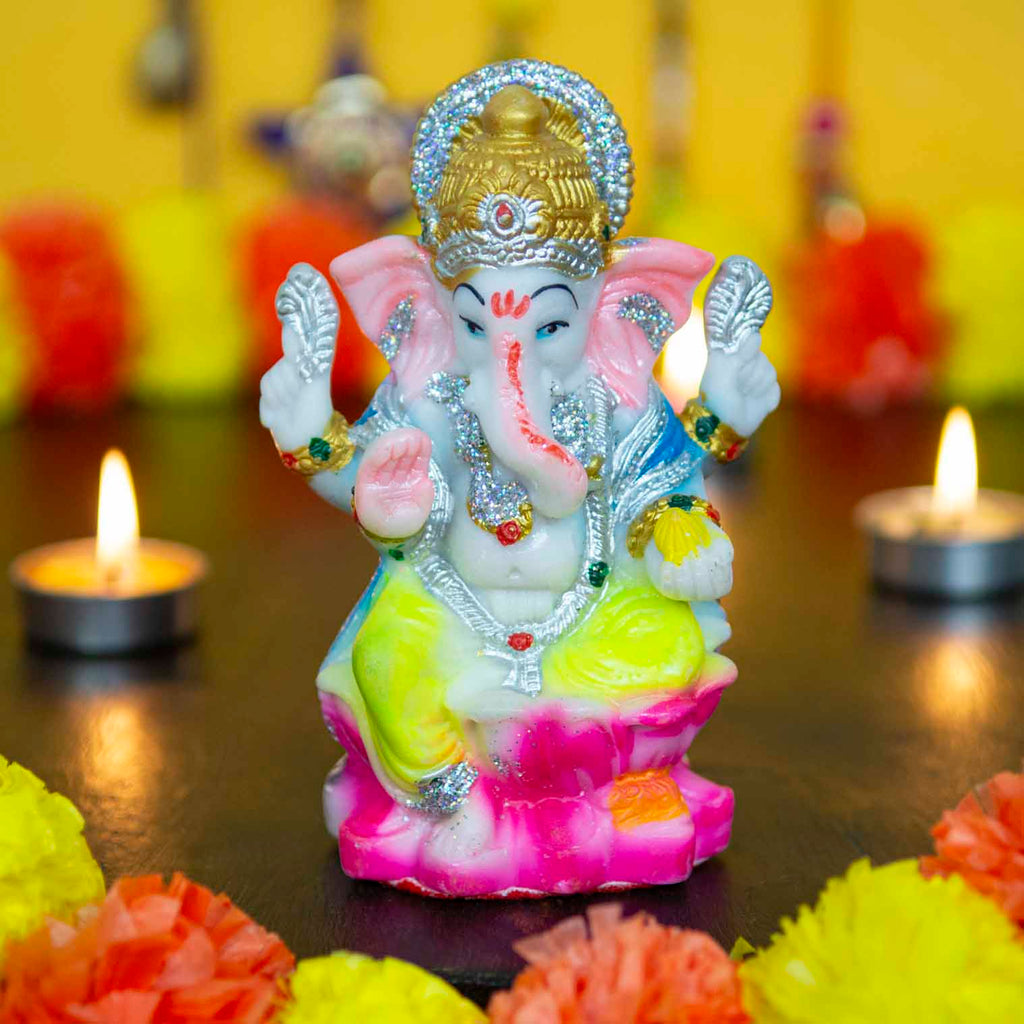 Vibrant Ganesh Statue-Siesta Crafts