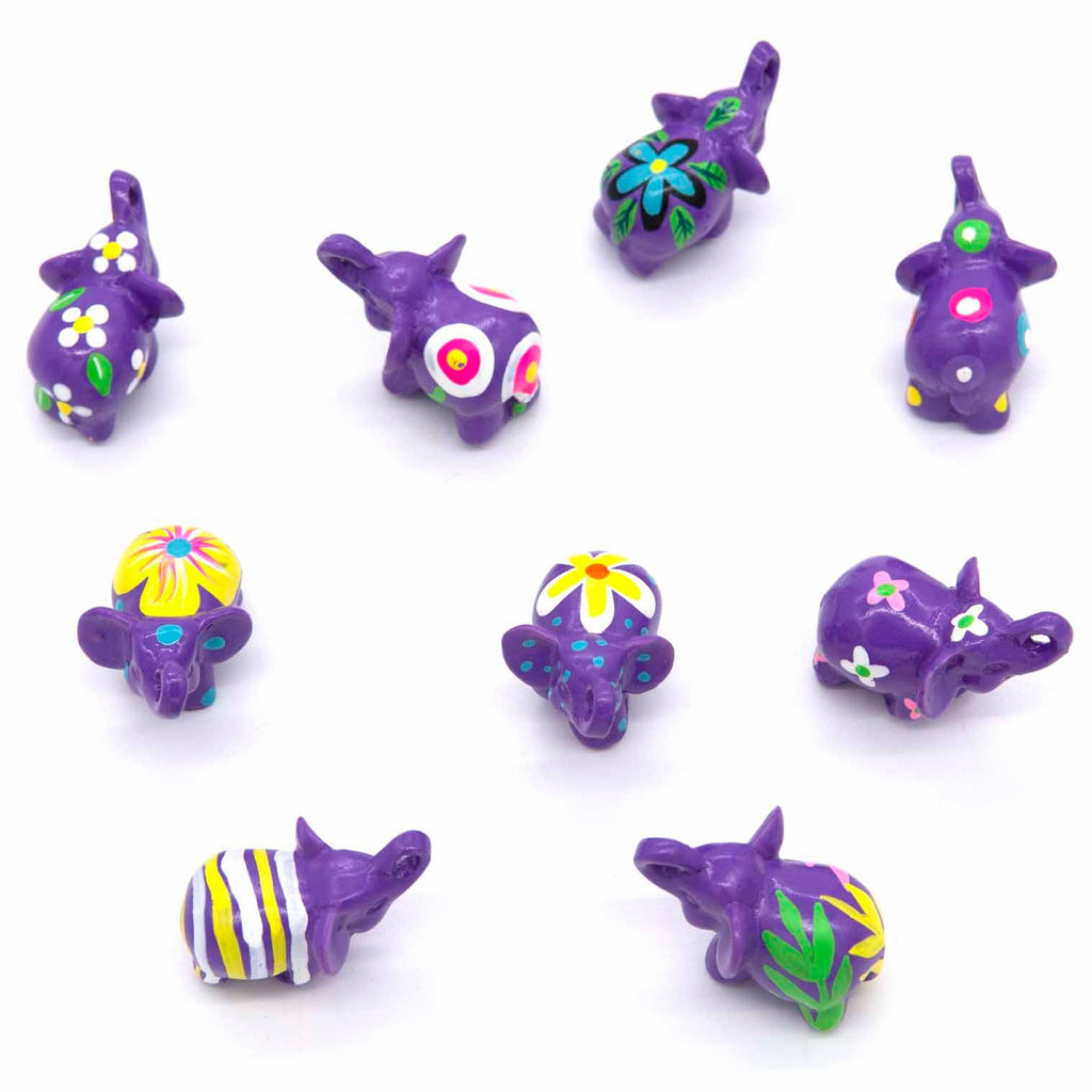 Mini Painted Resin Elephant-Siesta Crafts