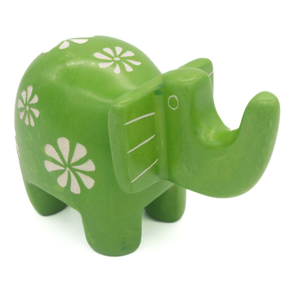 Soapstone Patterned Elephant-Siesta Crafts
