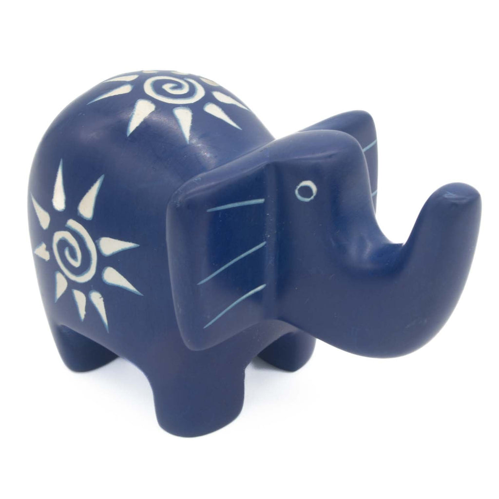 Soapstone Patterned Elephant-Siesta Crafts