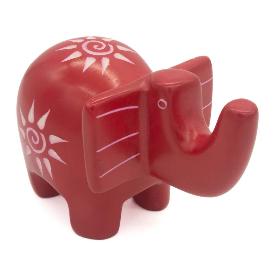 Soapstone Patterned Elephant-Siesta Crafts
