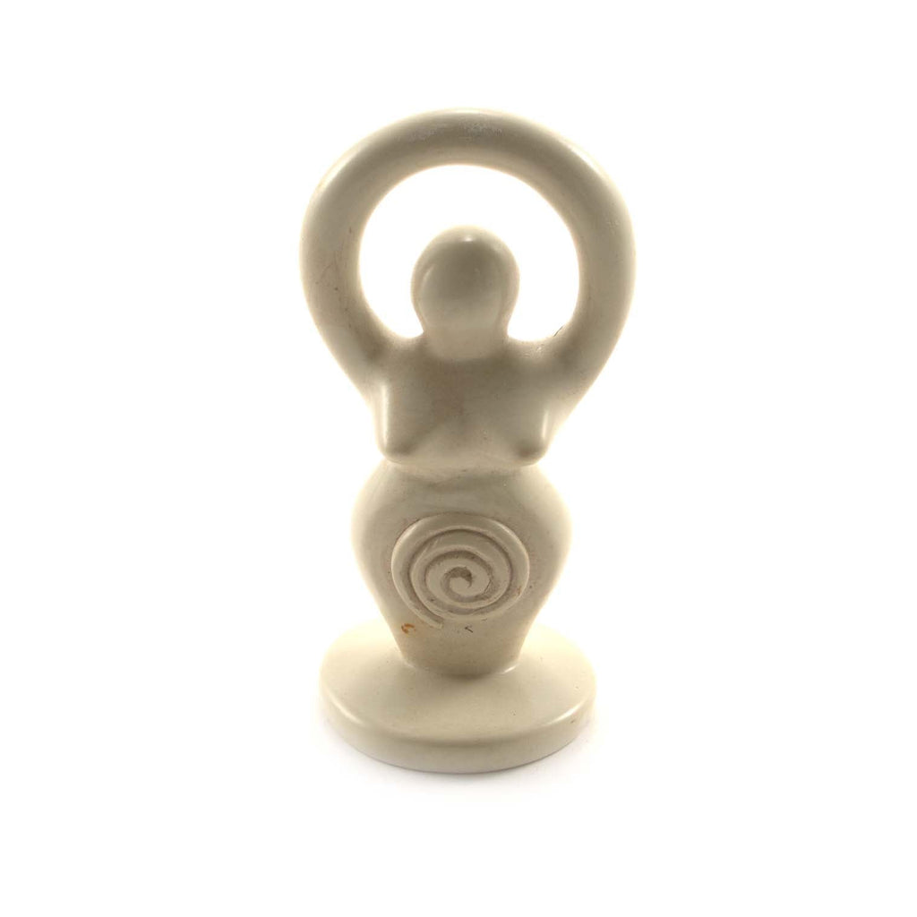 Soapstone Goddess On Plinth with Spiral-Siesta Crafts