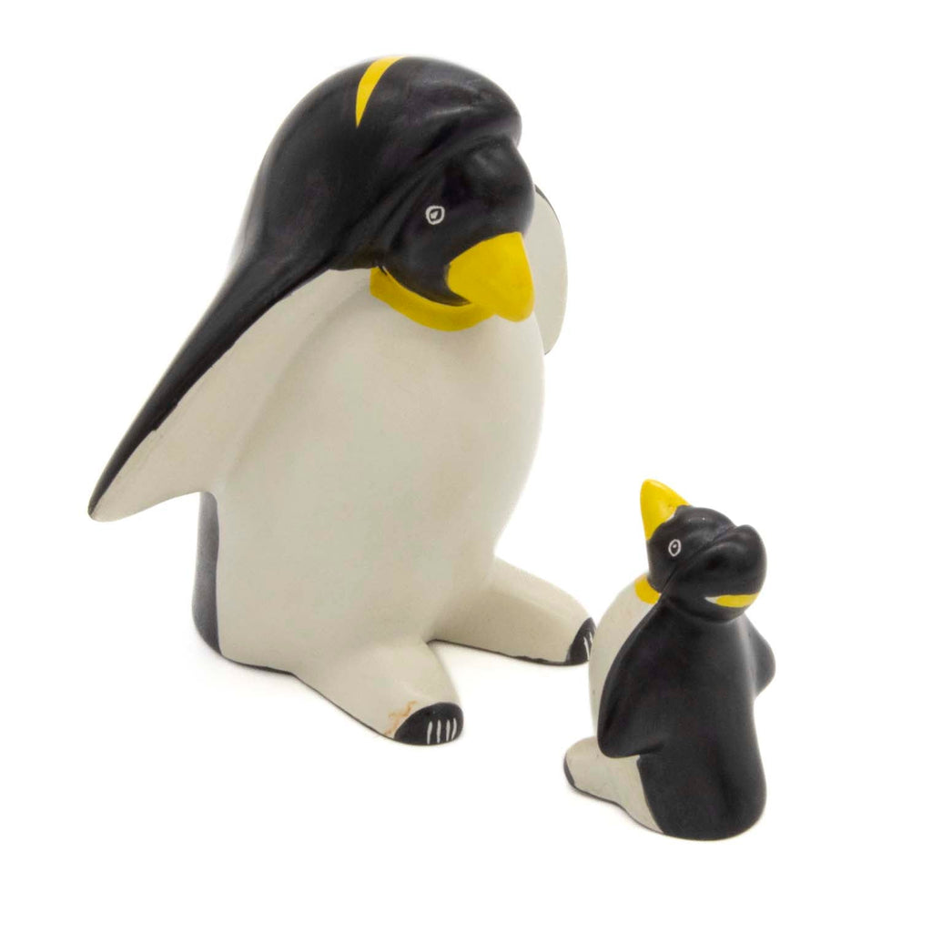 Soapstone Mother and Baby Penguin-Siesta Crafts