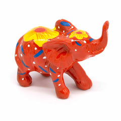 Medium Painted Resin Elephant-Siesta Crafts