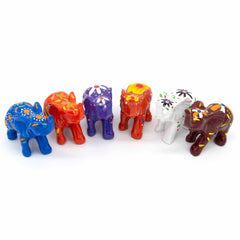 Medium Painted Resin Elephant-Siesta Crafts