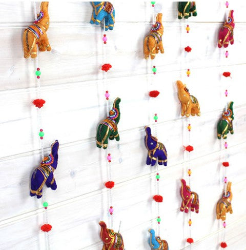 String of Elephants with Bell-Siesta Crafts
