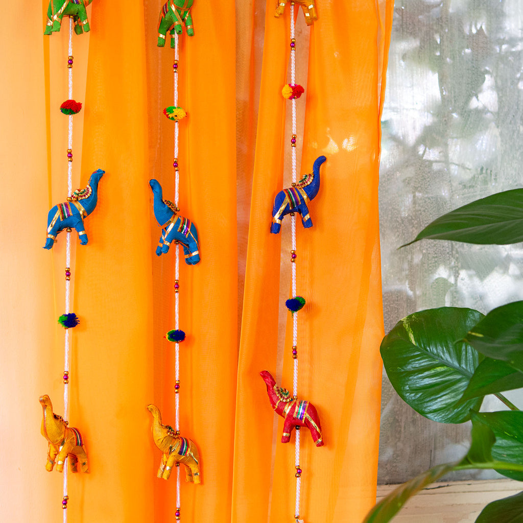 String of Elephants with Bell-Siesta Crafts