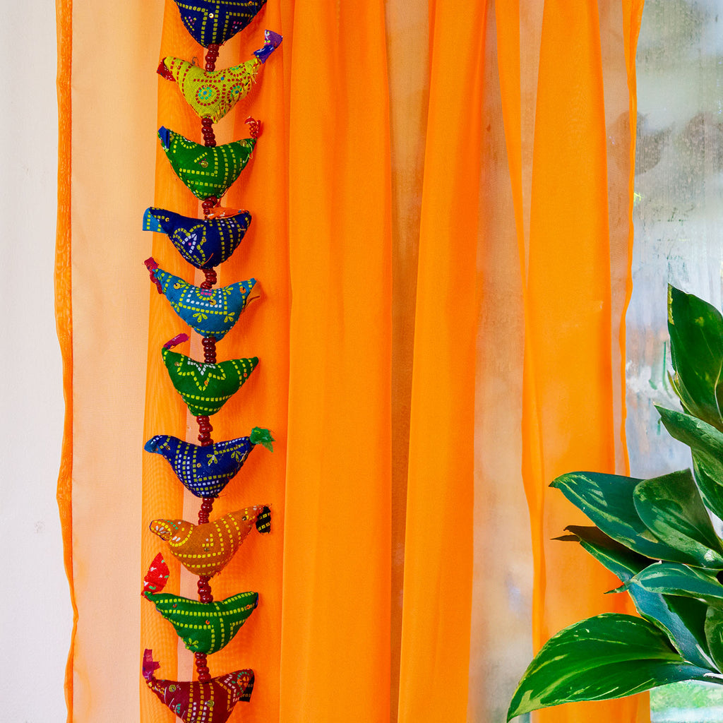 String of Birds with Bell-Siesta Crafts