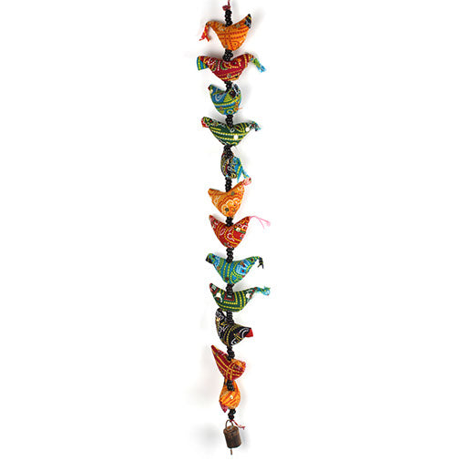 String of Birds with Bell-Siesta Crafts