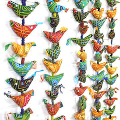 Long String of Birds with Bell-Siesta Crafts