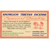 Snowlion Tibetan Incense-Siesta Crafts