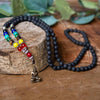 Lava Bead and Chakra Buddha Mallah Beads-Siesta Crafts