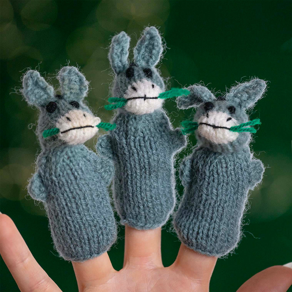 Peruvian Finger Puppet - Donkey