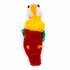 Peruvian Finger Puppet - Red Parrot