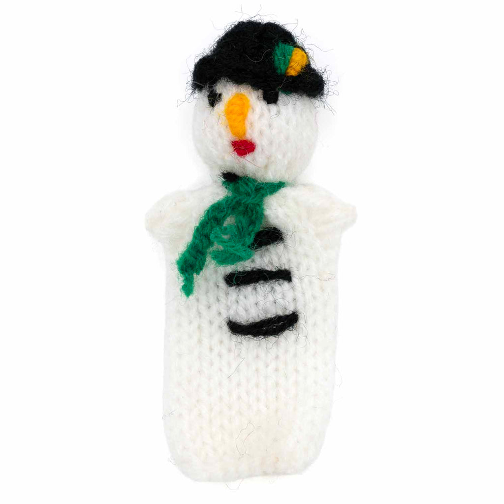 Peruvian Finger Puppet - Snowman