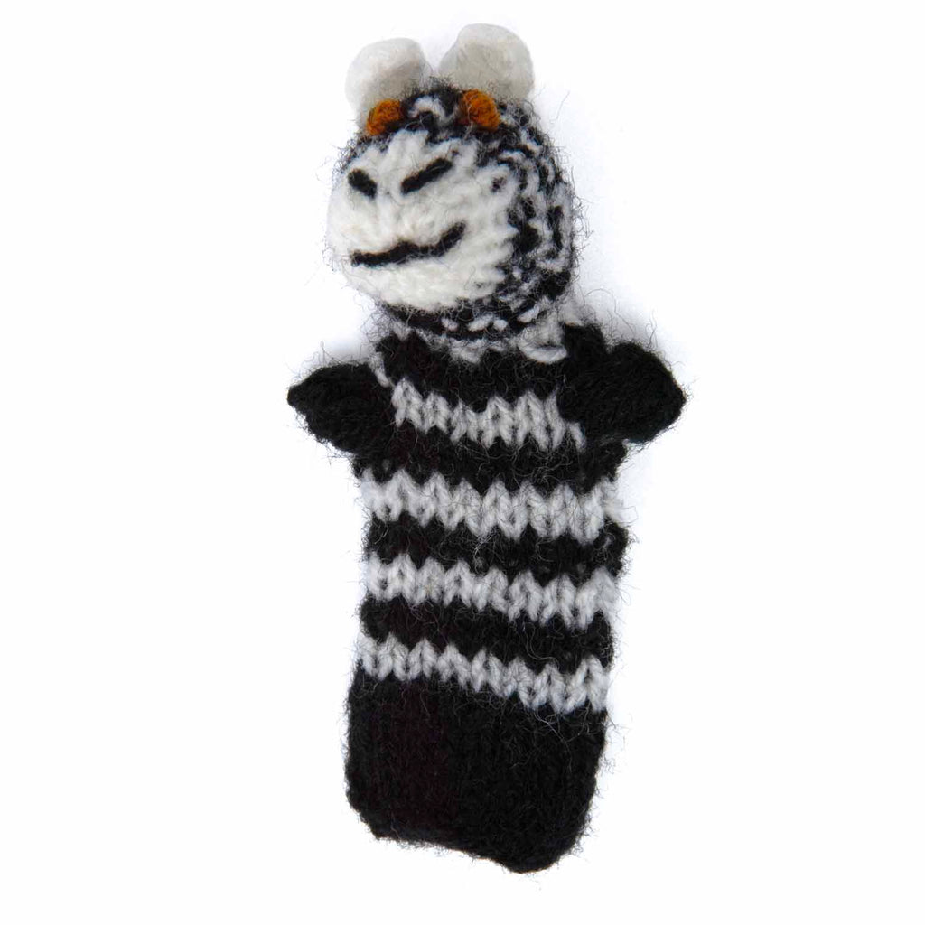 Peruvian Finger Puppet - Zebra-Siesta Crafts