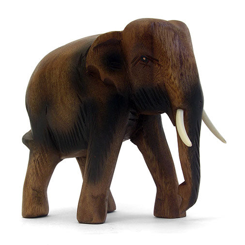 Medium Thai Elephant Carving-Siesta Crafts