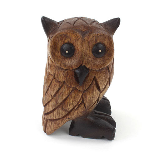 Medium Carved Owl-Siesta Crafts