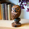 Carved Owl on Branch-Siesta Crafts
